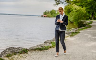 Janine Katharina Pötsch Knigge Trainerin München - Am See spazieren