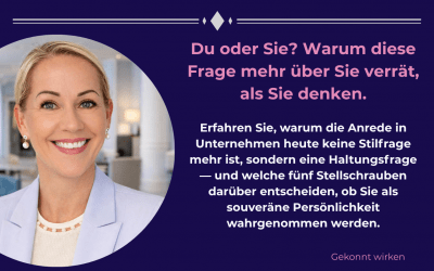 Duzen oder Siezen: Die unterschätze Wirkungsfrage