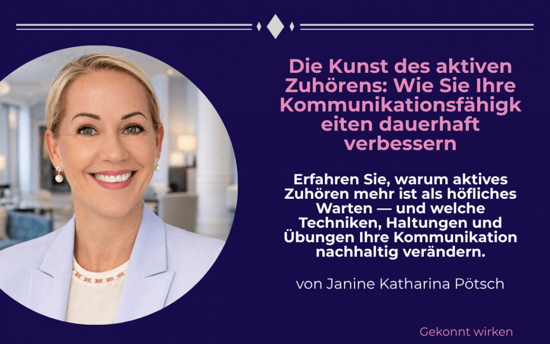 Die Kunst des aktiven Zuhörens – so verbessern Sie Ihre Kommunikationsfähigkeiten